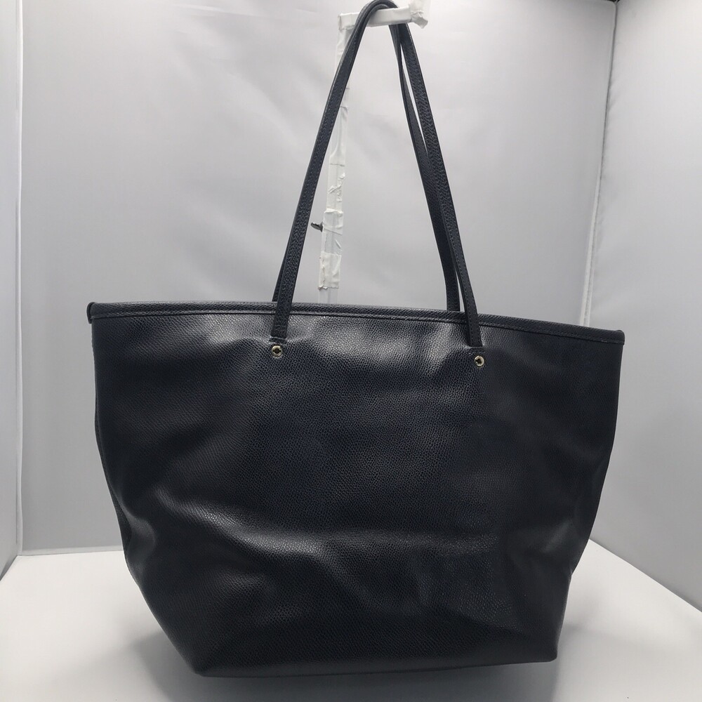 Coach New York Horse & Carriage Pebbled Leather Tote Blue Zipper Great Condition - Picture 6 of 13
